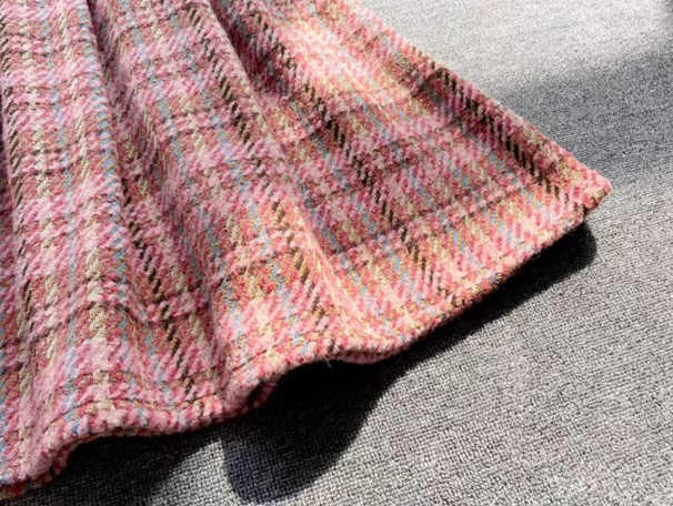 woolen ersatile mid-length high-waisted skirt