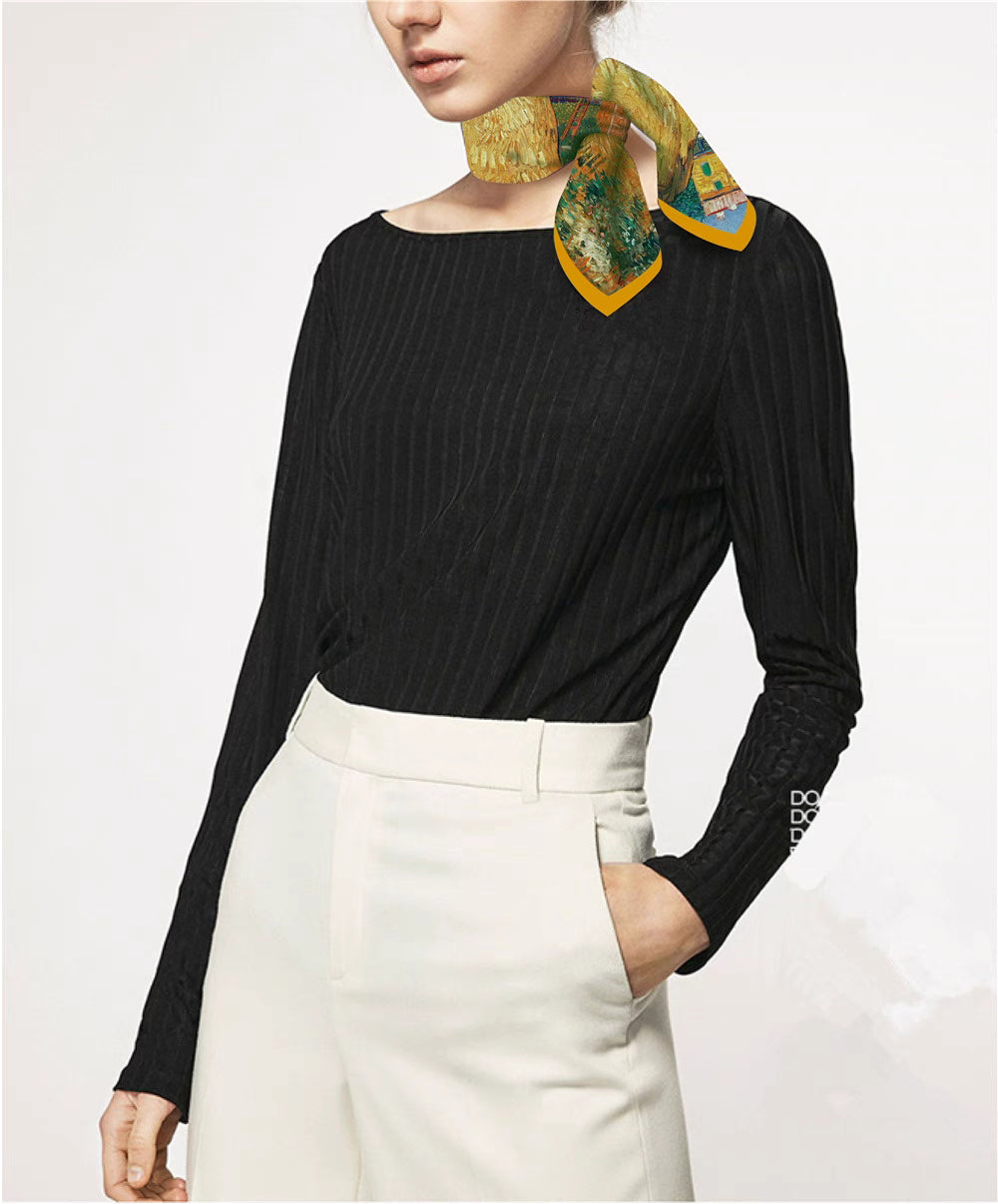 "Haystacks of Provence" scarf