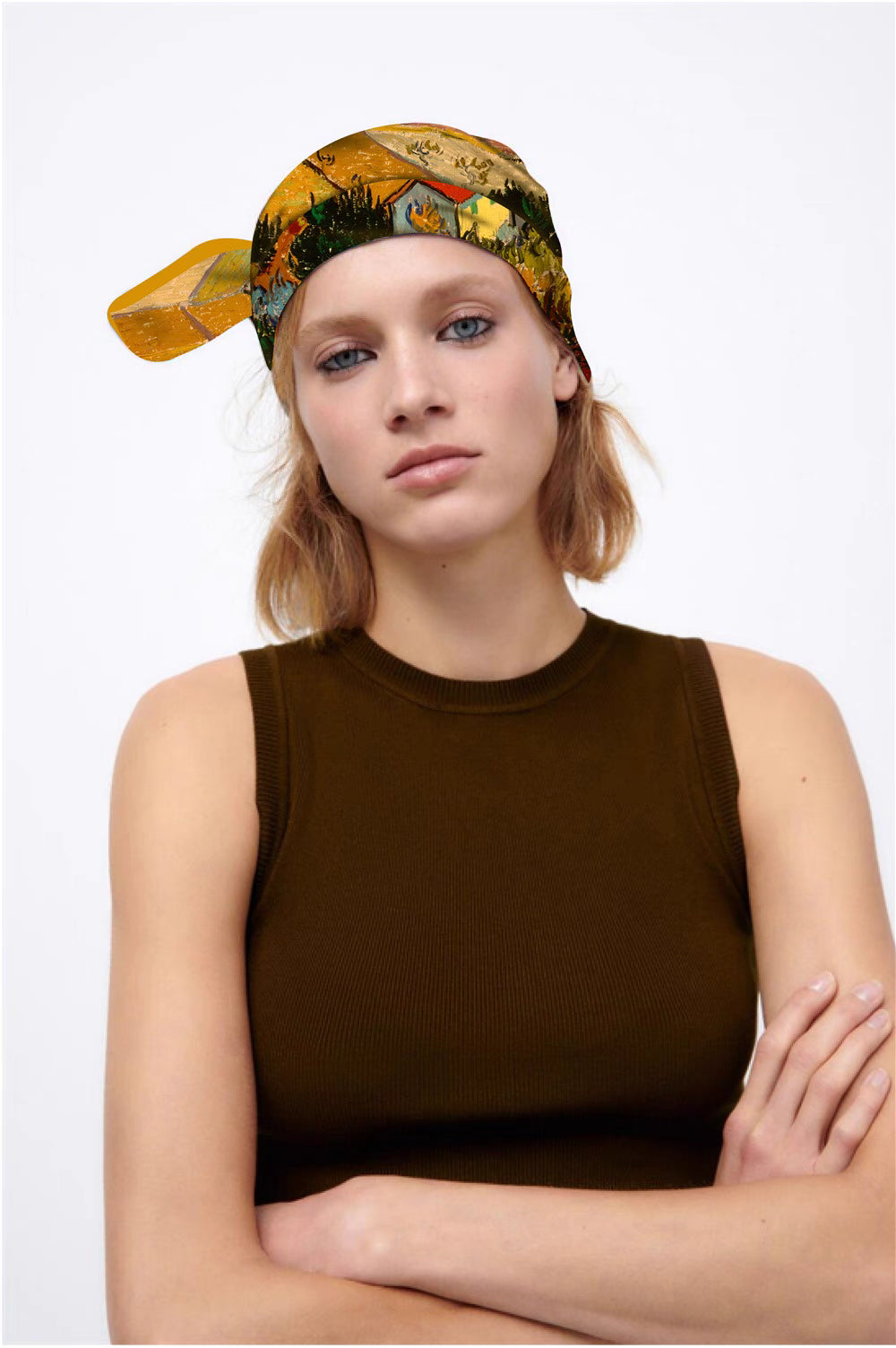 "Landscape with House and Plowman" Scarf