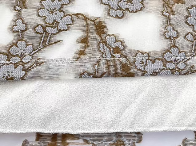 Organza Gray Floral Puff Skirt