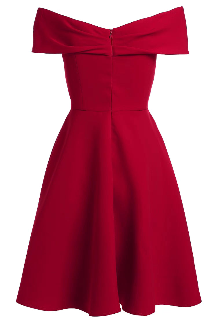 slim A-line little elegant dress