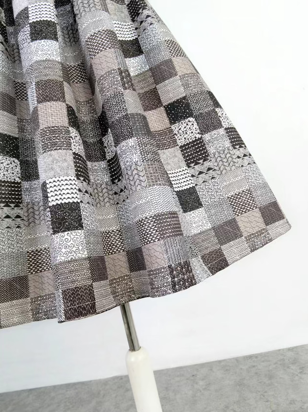 black and white checkered tutu skirt