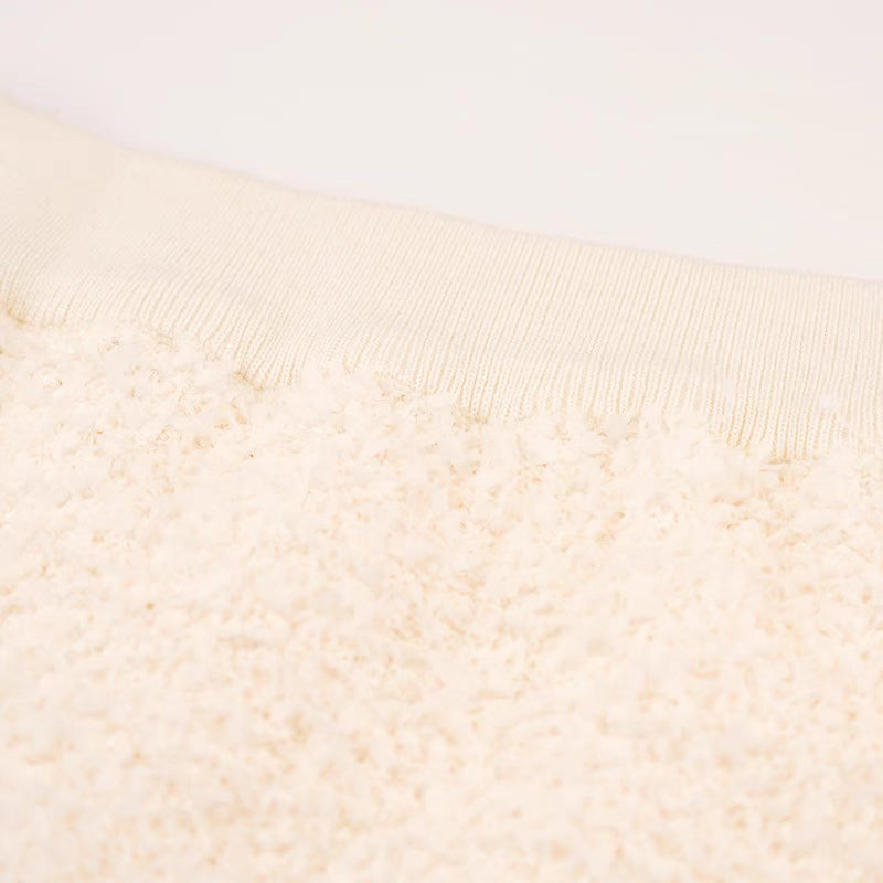 Two-piece Set Cat French Feather Decorated Hip Skirt