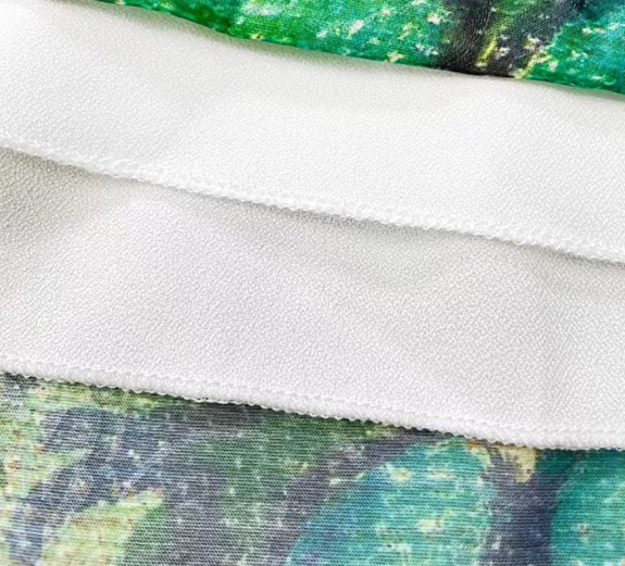 A-line green flower umbrella skirt