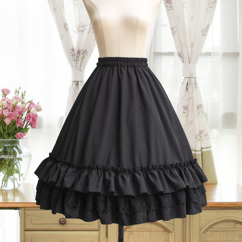 Layered lace wire panniers