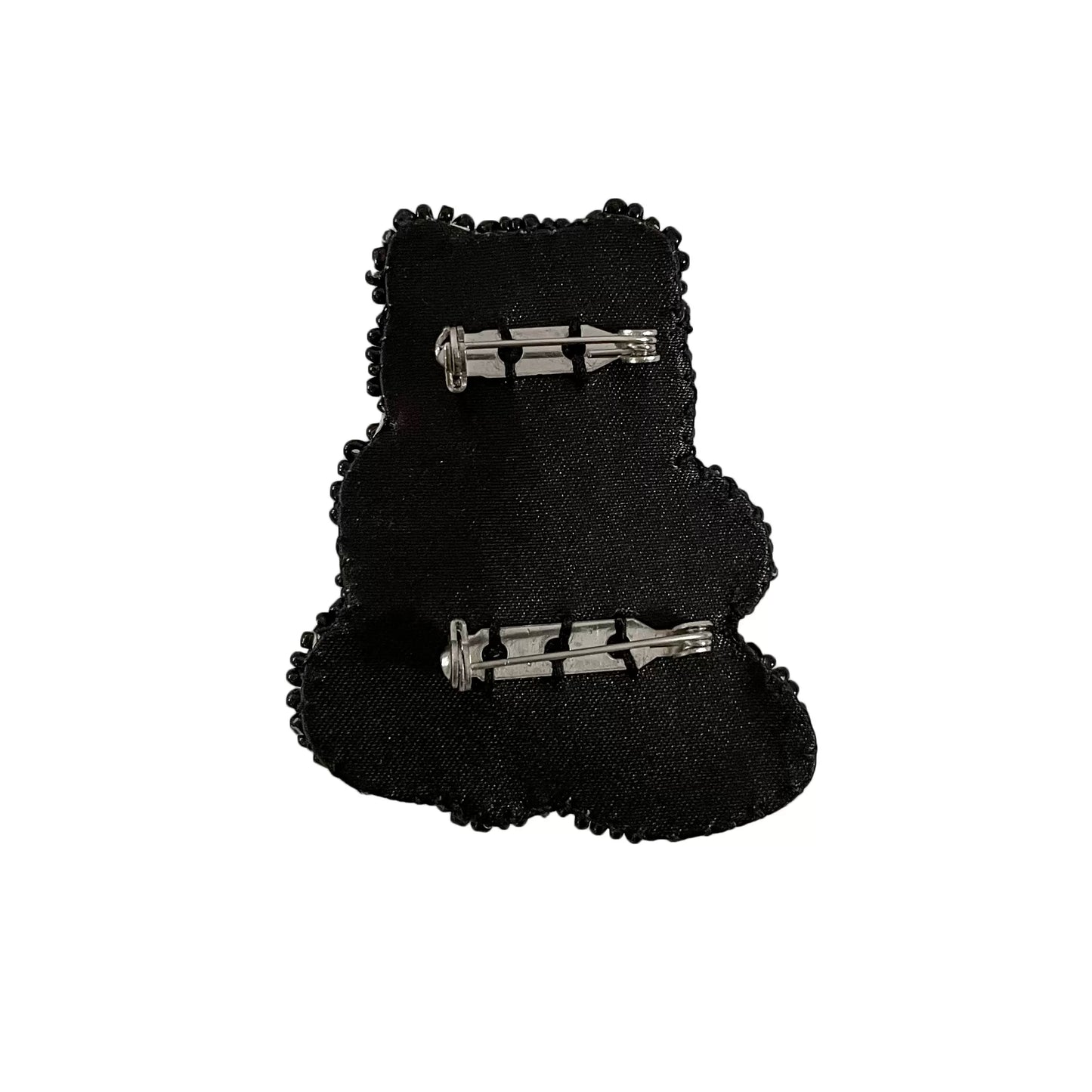 bead embroidered panda brooch accessories