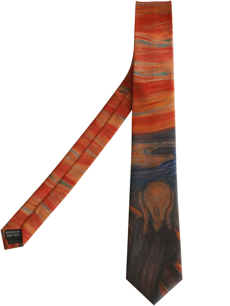 『ムンクの叫び』ネクタイ