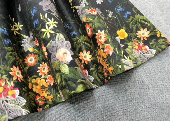 autumn color fluffy slim skirt