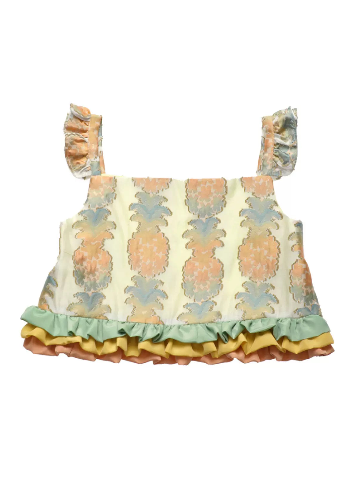 pineapple cute jacquard camisole