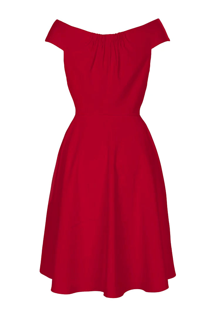 sensual large red annual formal dress