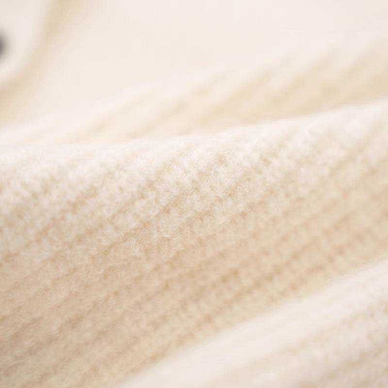 Two-piece rabbit embroidery cardigan set