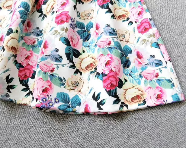Puff Skirt High Waist Printed Original Skirt