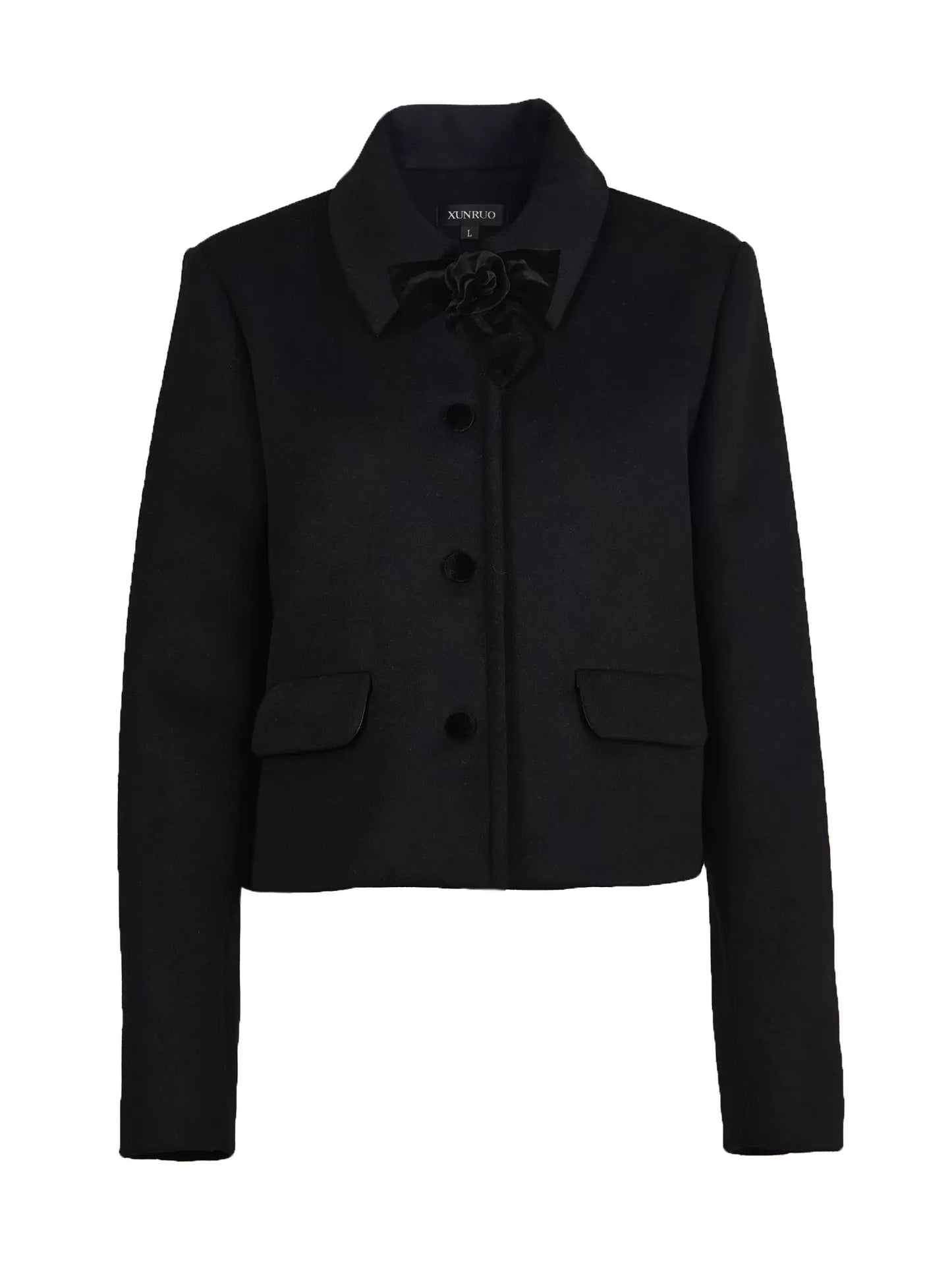 Original Velvet Three-dimensional Bow Jacket