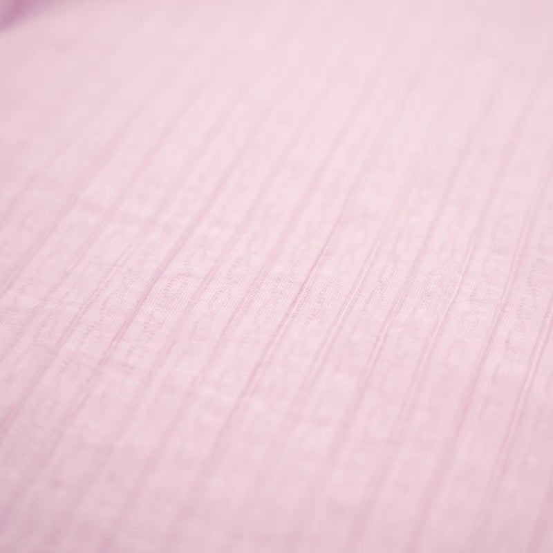 jacquard light pink and purple shirt