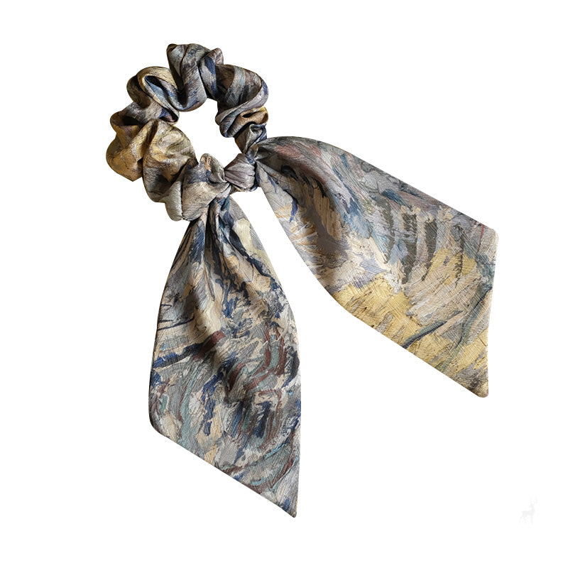 "Wheat Field" Ribbon Scrunchie