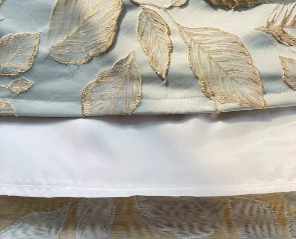 spring embroidered mid-length tutu skirt