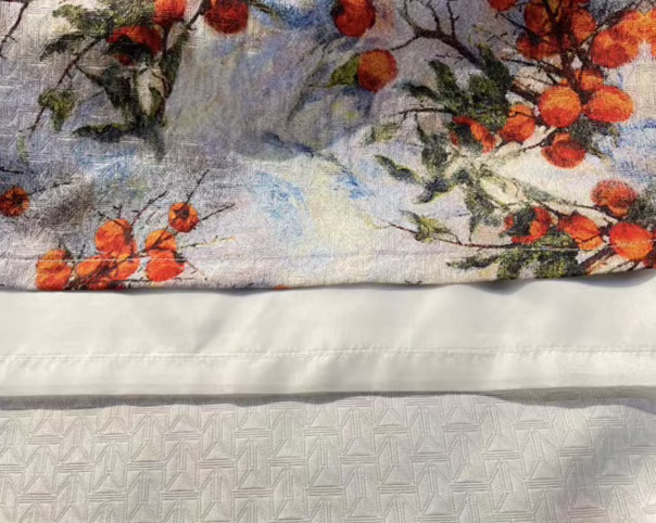 embroidered printed high-waisted tutu skirt