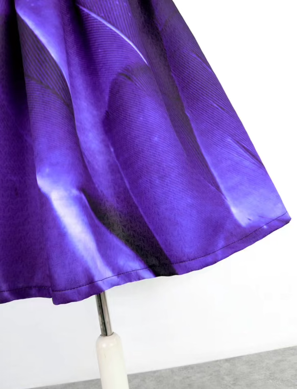 refined and high-end slim blue tutu skirt