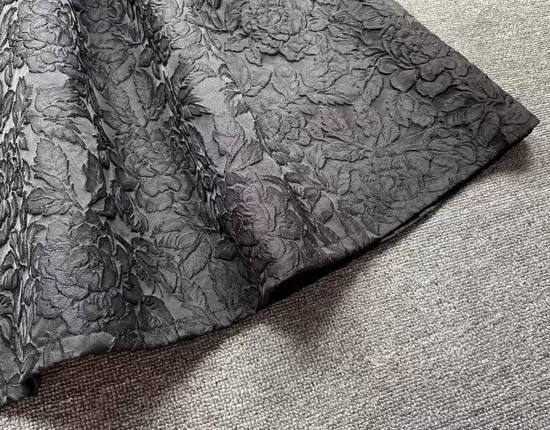 dark flower slimming tutu skirt