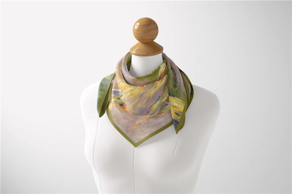 "Water Lily Pond" scarf