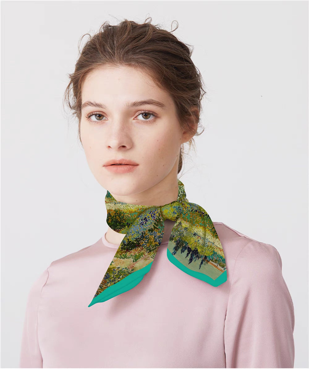 "Blooming Garden and Path" Scarf