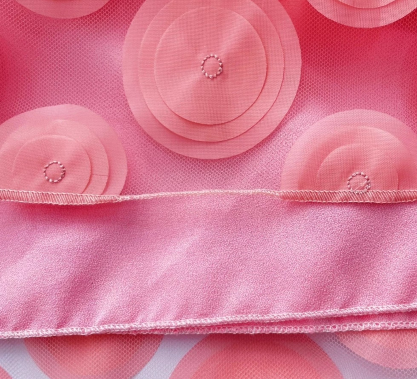 Circle Disc Mesh Solid Color Puffy Fairy Skirt