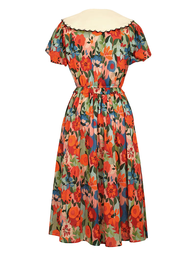 puff sleeve gentle princess dress