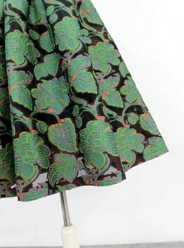 dark green noisy skirt