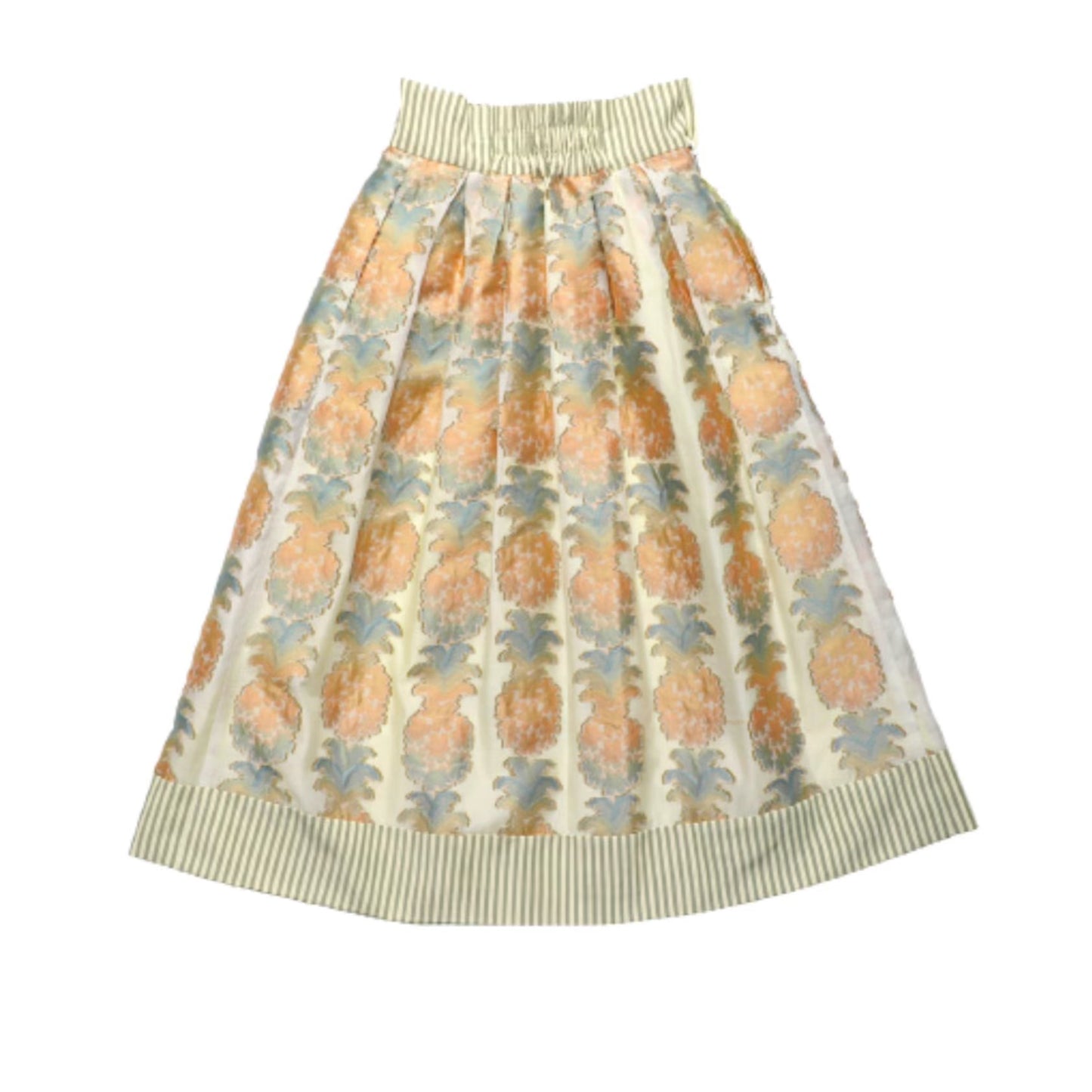 jacquard above-the-knee A-line long skirt