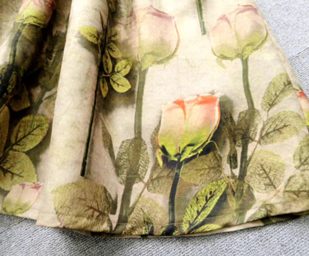 fluffy high waist large size skirt