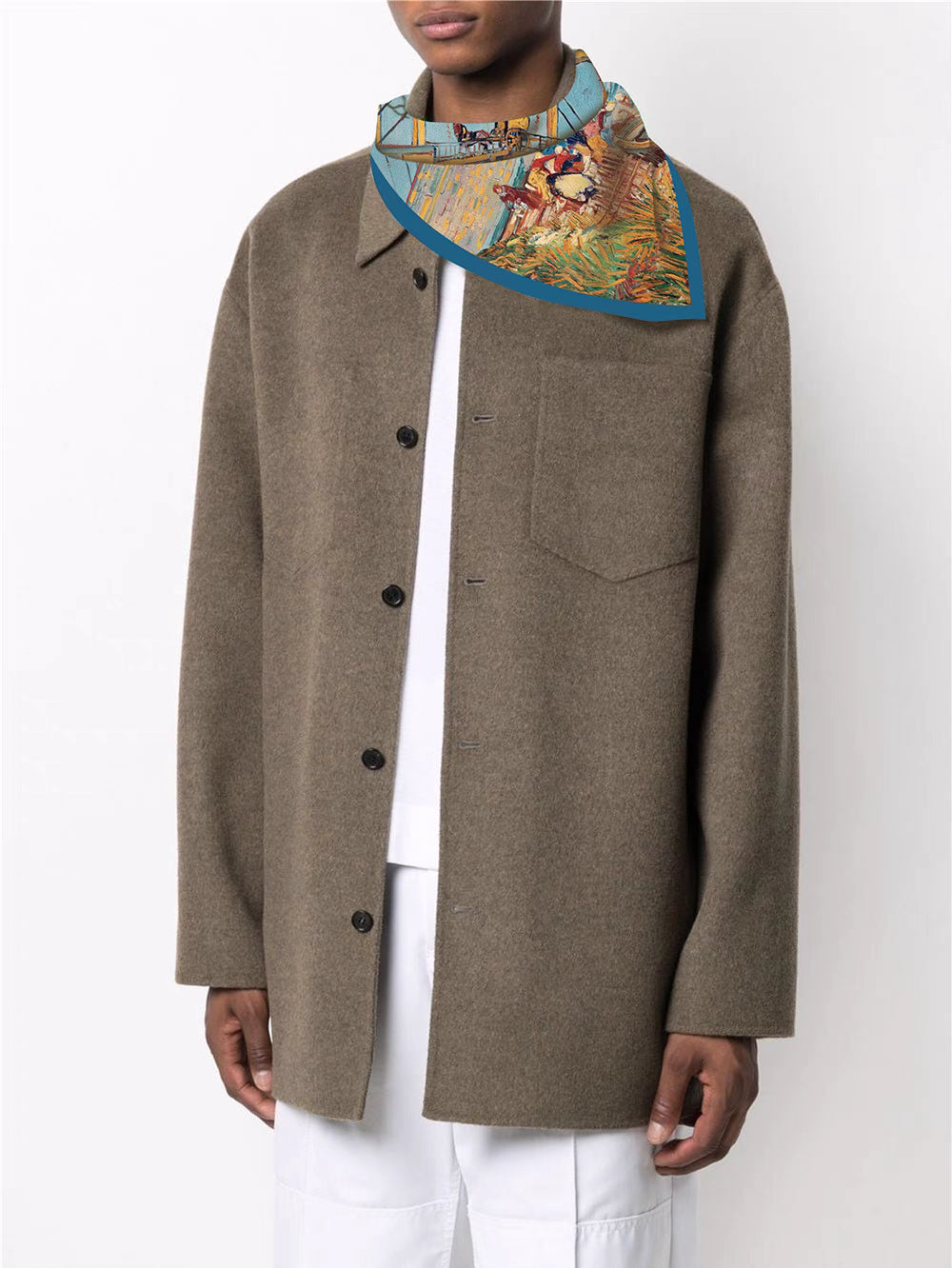 "The Drawbridge at Arles" scarf