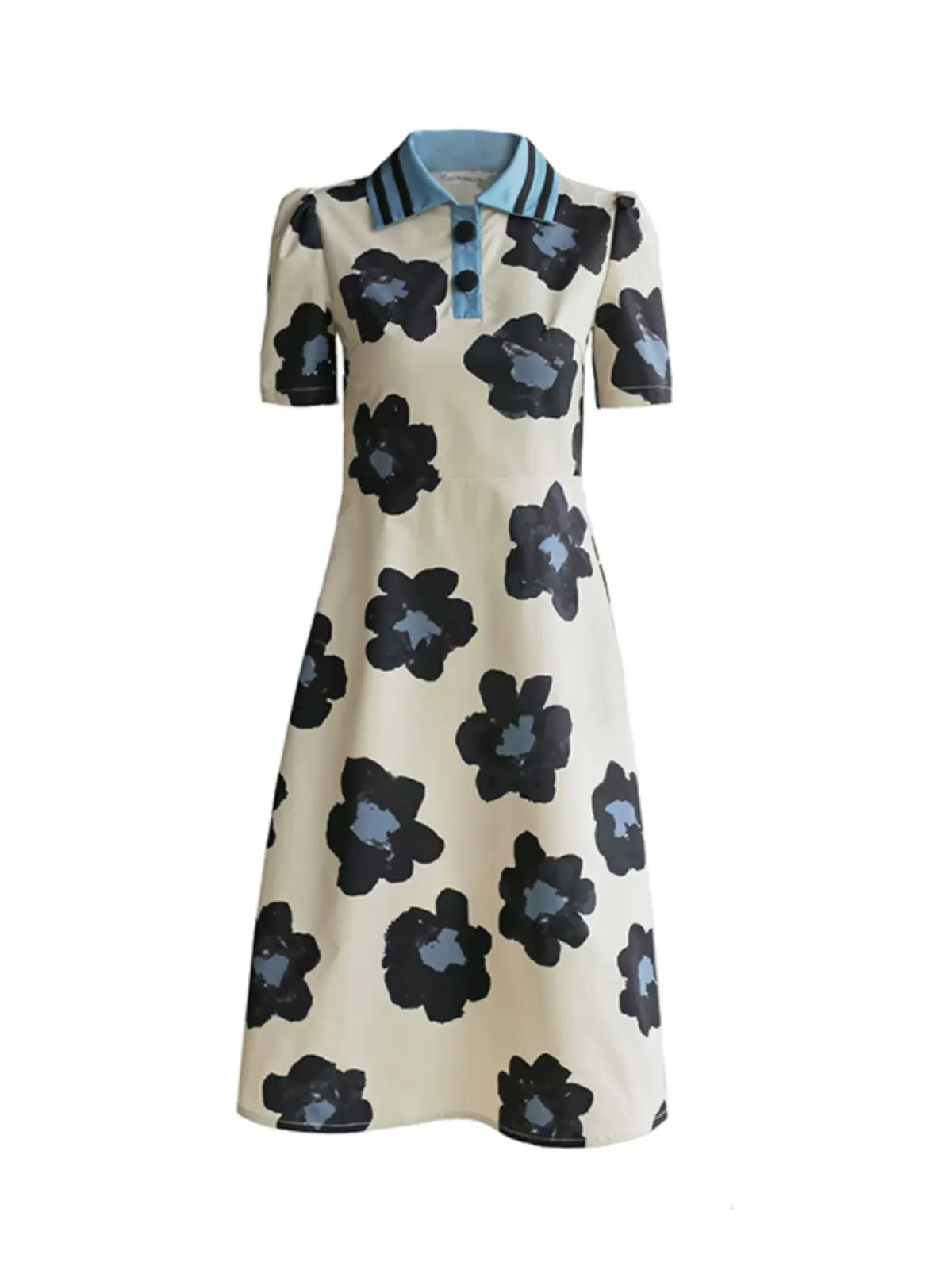 flower college lapel romantic dress