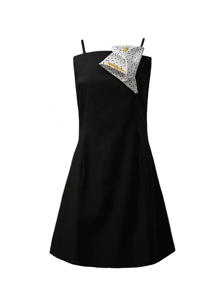 calla lily handmade flower little black dress