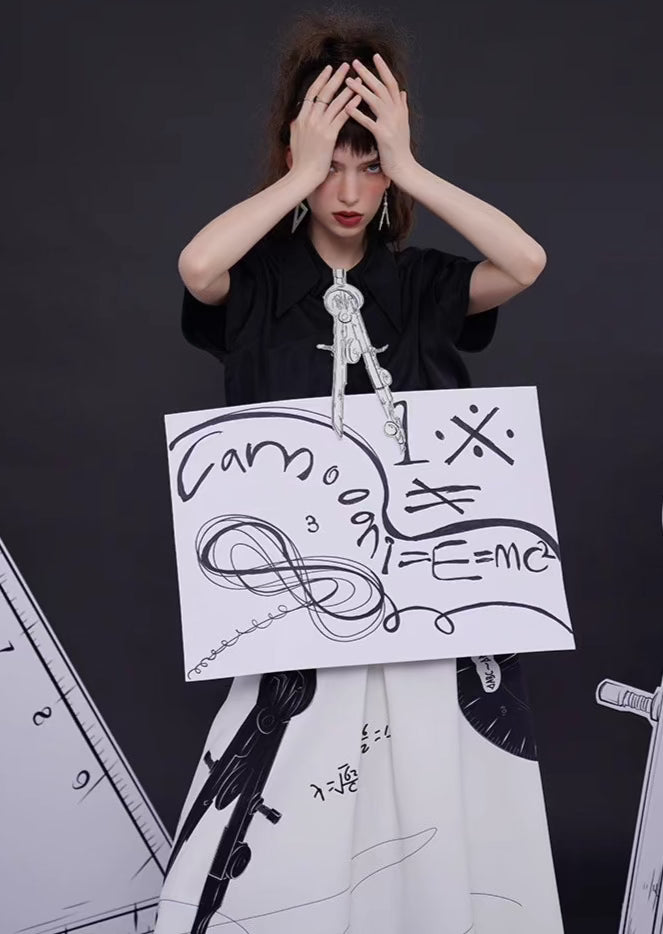 classic black and white knot-free bow tie