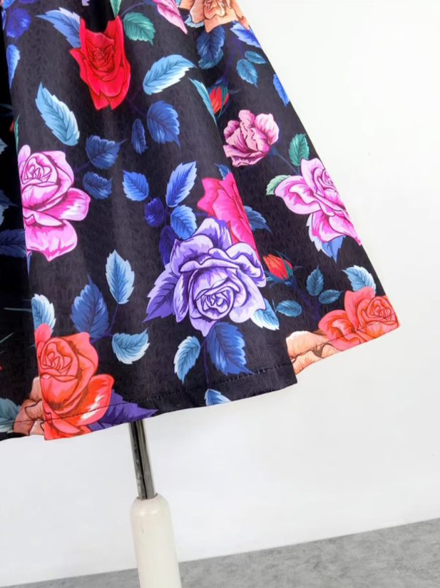 beautiful French fairy style colorful rose tutu skirt