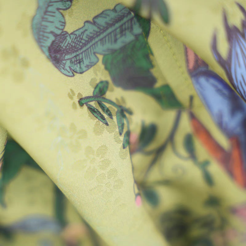 Elastic Waist Deer Rabbit Jacquard Swing Skirt