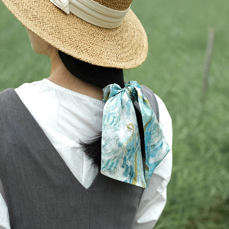 『黄色いアイリス』リボンシュシュ