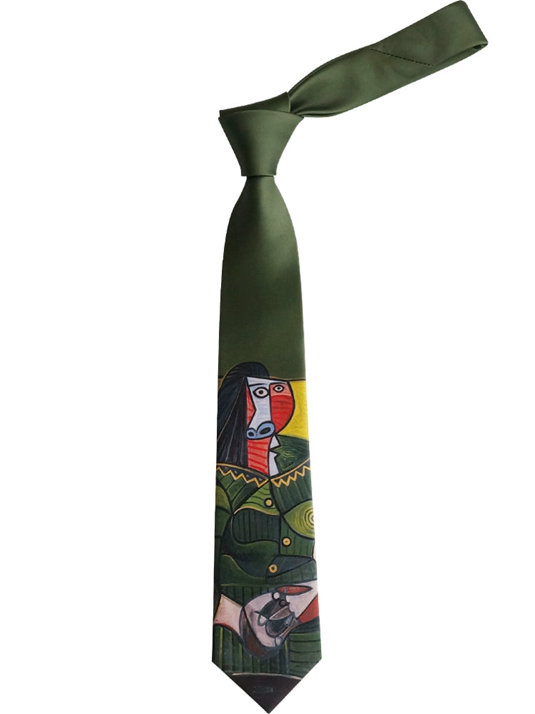 『緑の服の婦人』ネクタイ