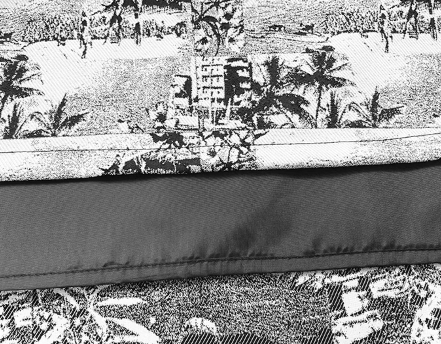 retro jacquard crotch-covering puff skirt