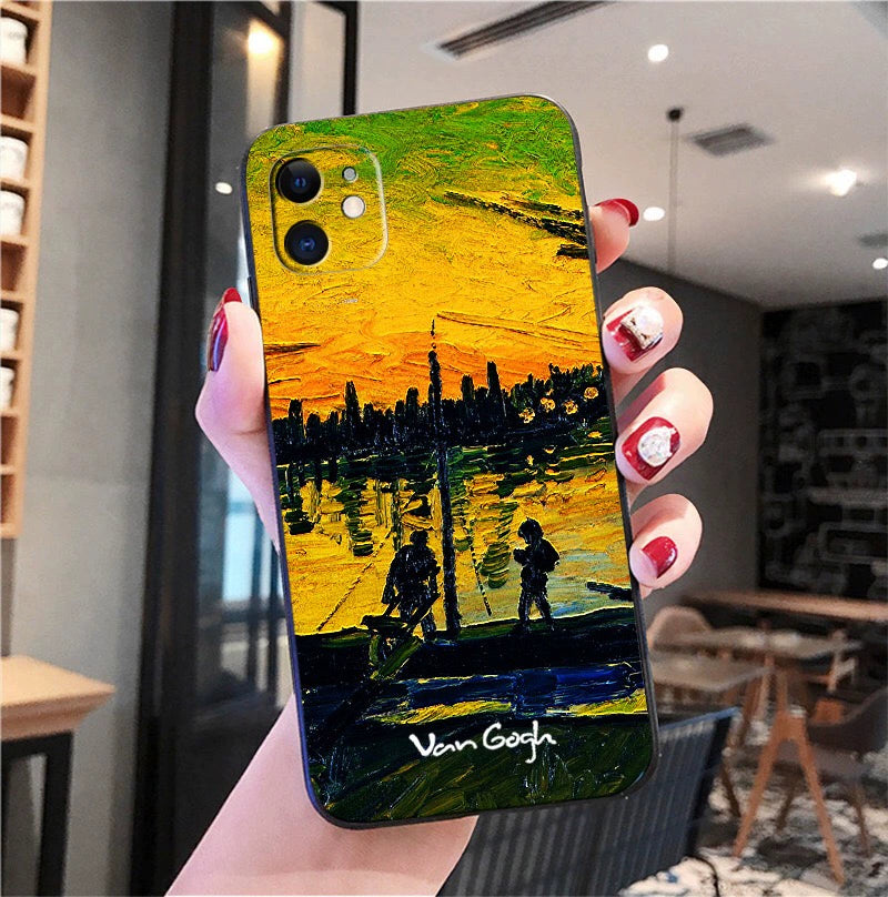 『アルルの港湾労働者』iPhoneケース