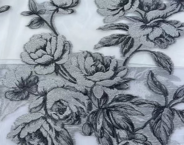 Embroidered Commuting Hepburn Puff Skirt