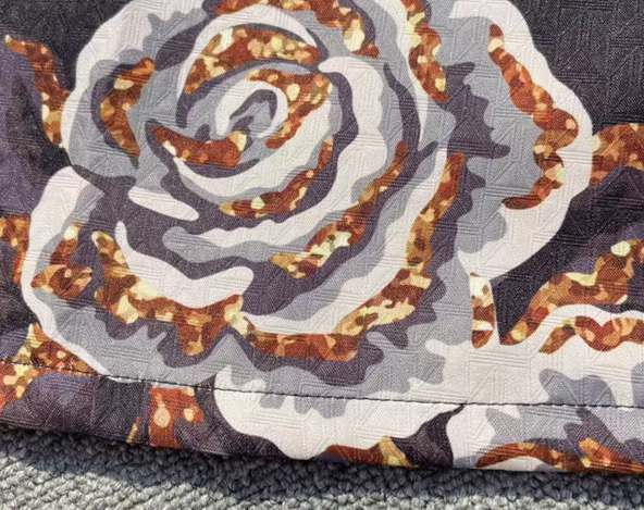 retro printed high-waisted with pockets skirt