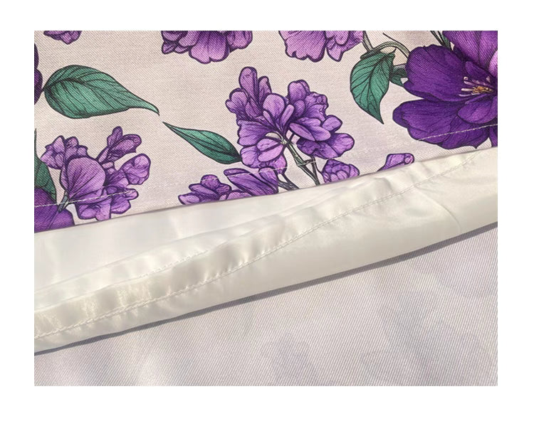 Printed High Waist Skirt