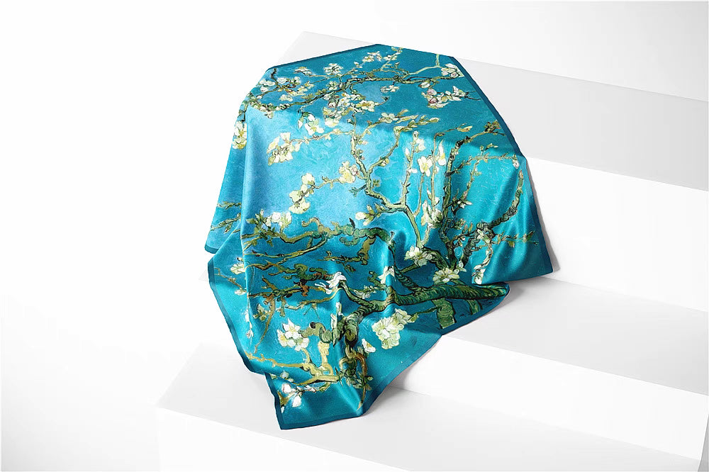 "Blooming almond tree branch" scarf