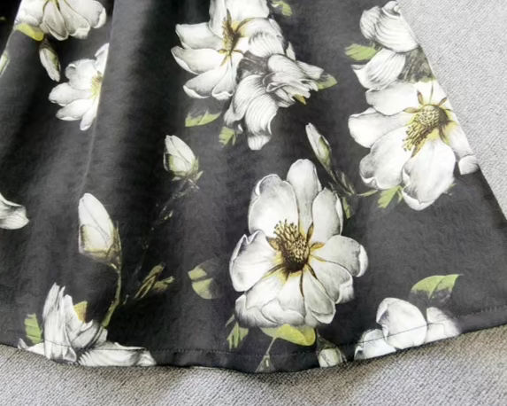 Magnolia Large Flower Puff Skirt