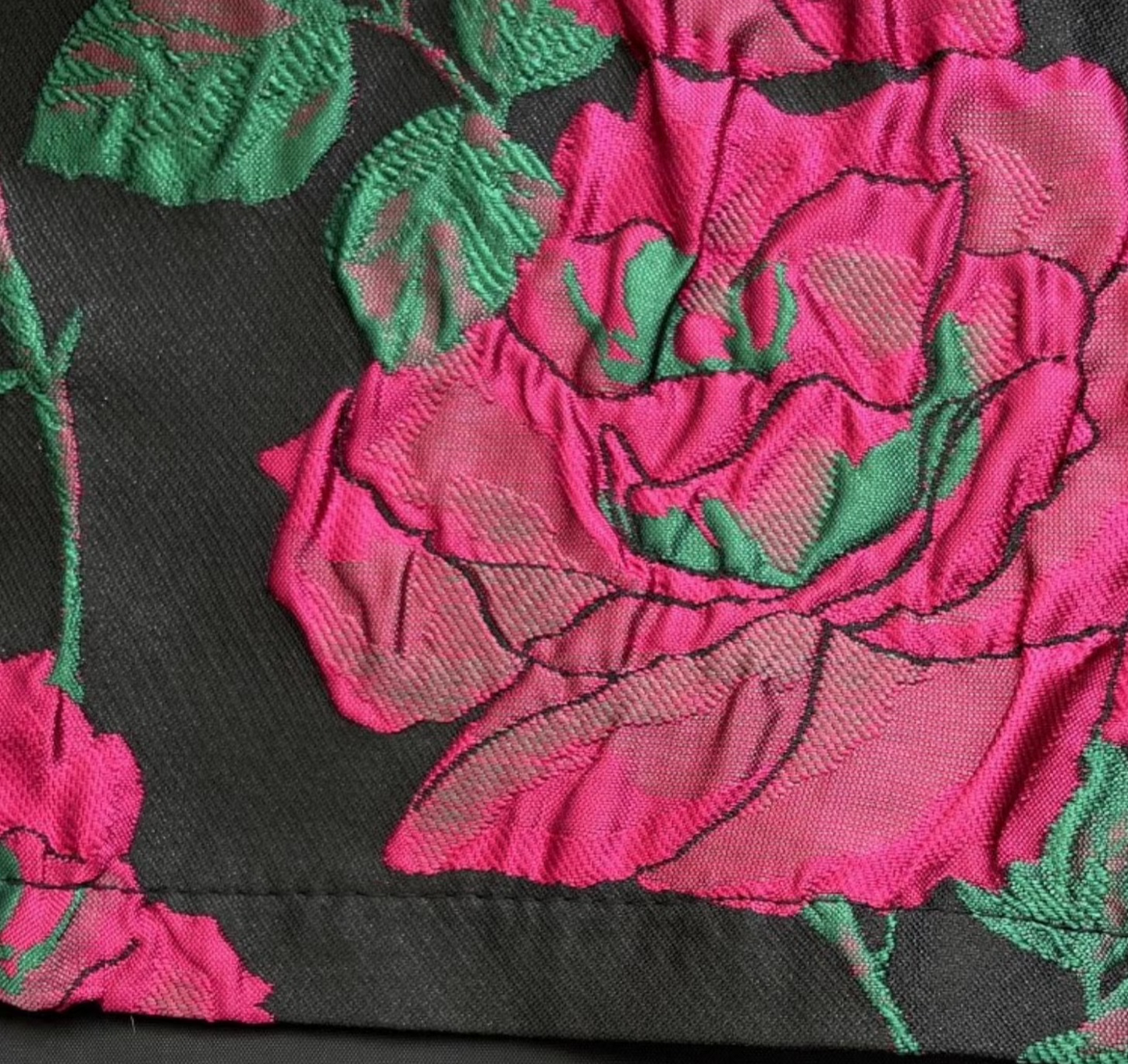 heavy-duty embroidered Hepburn high-waist skirt