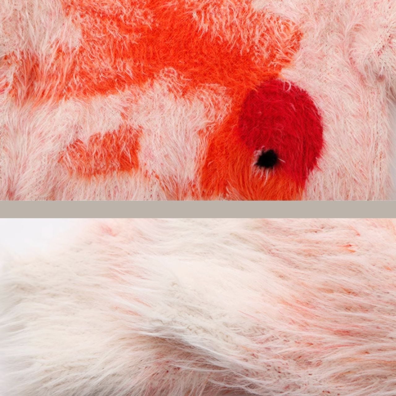 Goldfish swimming fluffy knit