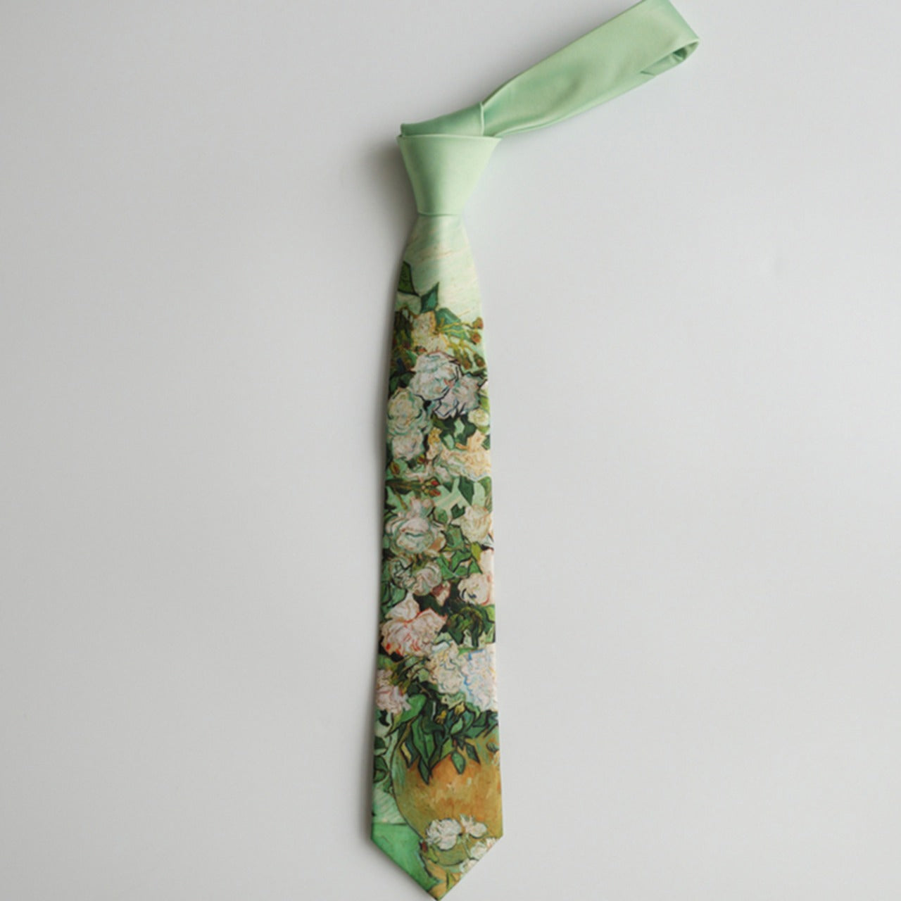 "Rose in a vase" tie