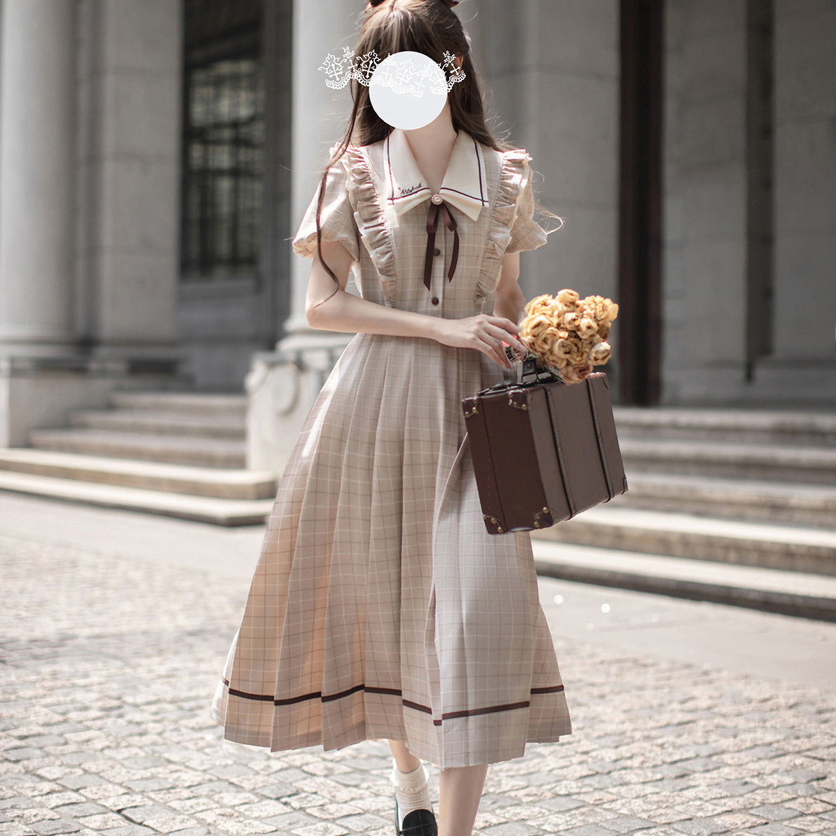 British girl's plaid classic dress – remulia