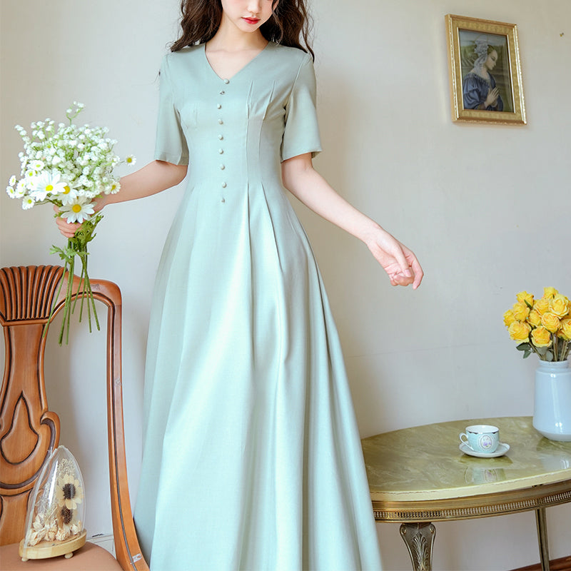 Light blue lady's retro dress – remulia